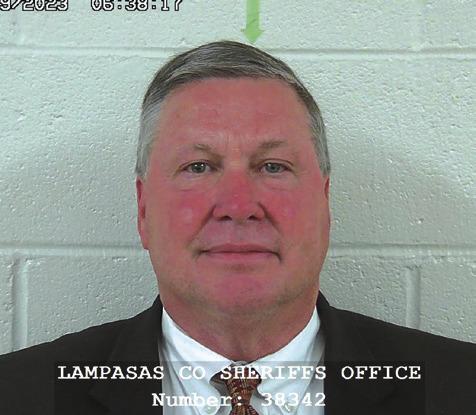 On March 14, the Lampasas County Sheriff’s Office released the mugshot photo of Burnet County Judge James Oakley. He was booked in and released on bond on March 10. Contributed photo