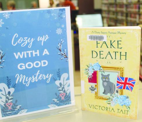 One “cozy mystery” available for checkout from the Herman Brown Free Library is Fake Death by Victoria Tait. Library patrons may find similar stories by keyboarding “cozy mystery” into the Burnet library digital catalog search block. Raymond V. Whelan/Bulletin