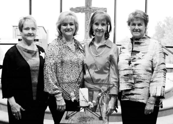 Pictured is the Highland Lakes Area P.E.O. Council Officers. From left: Marolyn Lampman (HSB) – Secretary, Debbie Smith (Buchanan Dam) – Treasurer, Ellen Miller (HSB) – President and Pam Ashbaugh (Meadowlakes) – Vice President.