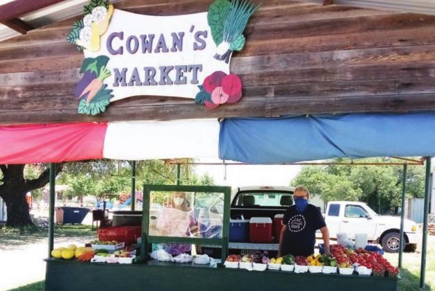 Cowan’s Market in Briggs has fresh garden vegetables and an ample supply of watermelons. Fran Jones/Burnet Bulletin