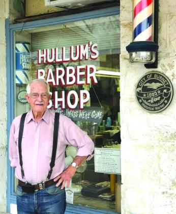 Hullum’s Barber Shop owner Tom Hullum celebrated 70 years in 2019, as a barber in Burnet, and continued to put smiles on the faces of everyone who walks through his door. A pillar in the community for decades, Hullum’s Barber Shop served as a meeting place for townsfolk looking for a haircut or just to catch up on the latest gossip around town. File Photos