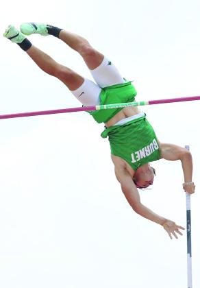Burnet junior pole vaulter, Brady Rygaard, finished sixth at the UIL State Meet in 2023.
