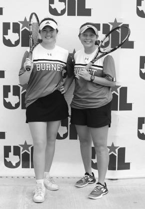 The Lady Dawgs doubles team of Aly Van Zandt and Tatum Salinas produced some outstanding results in the spring of 2023 advancing all the way to the State Meet in San Antonio.