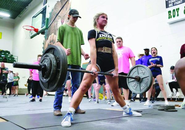 In her 2023 junior powerlifting campaign Abby Smith finished seventh overall at the State Meet with a 745 pound total.