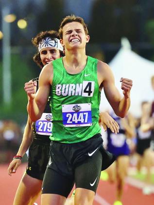 Burnet senior Hudson Bennett ended his storied running career at BHS in 2023 with his final race resulting in a 1600 meter state championship.