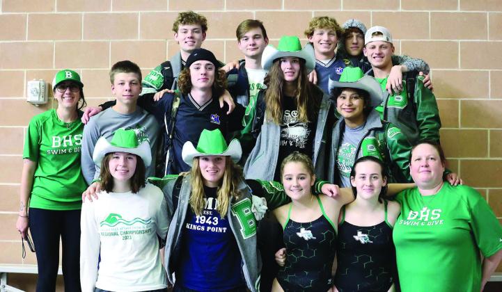 The Green Wave sent 13 athletes to participate in the first ever 4A UIL State swimming and diving meet which was held in San Antonio.