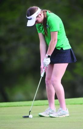 During her freshman year in the spring of 2023 Burnet golfer Avery Gowin advanced all the way to the Regional Golf Tournament held in Huntsville.