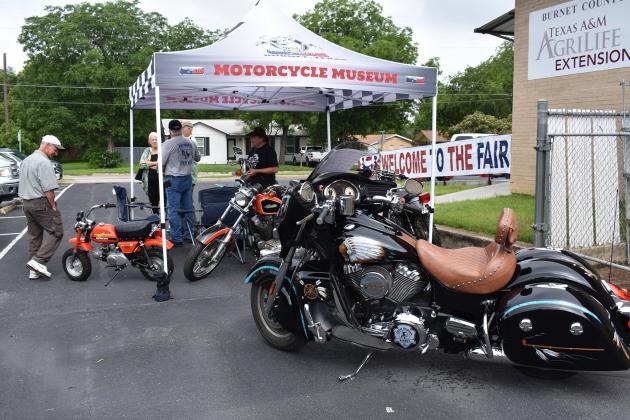  The Open Motorcycle Show Saturday is sponsored by the Blue Knights - Texas Hill Country Chapter 49 and Hill Country Motorheads Museum of Burnet.
