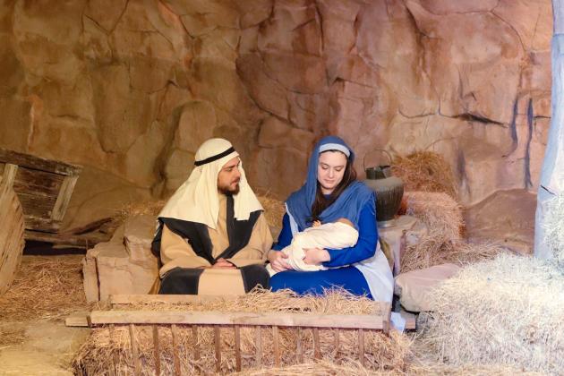 Martelle Luedecke/Luedecke Photograpy Ryan and Brandi Hockenbrocht portrayed Joseph and Mary during the 20th year of Main Street Bethlehem Dec. 2. Main Street Bethlehem, offering a re-creation of the times of the birth of Jesus and the journey of Joseph and Mary, will host its final weekend, Friday through Sunday, Dec. 8-10.