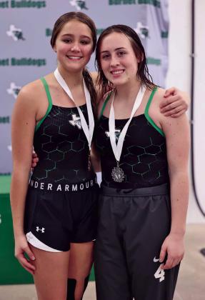 Burnet divers Julia Kratwell and Julia Jenkins earned a spot at the upcoming state meet after Jenkins placed third and Kratwell fourth at Regionals.