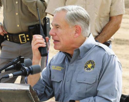 Gov. Greg Abbott recently announced additional funding towards Operation Lone Star including $22.3 million to prosecute border crimes. The governor visited to border on Dec. 18 to debut new sections of the border wall. Contributed/Office of the Texas Governor