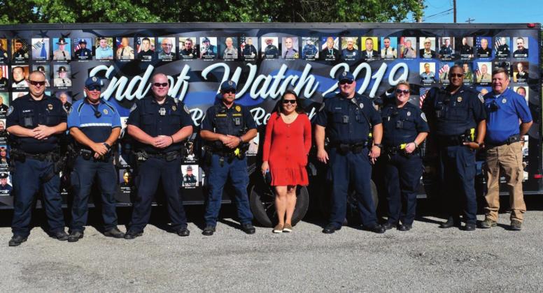 Cristina Meza, widow of the late Officer Jose Meza, and members of the Burnet Police Department celebrated the officer’s life with E.O.W. Ride to Remember, an organization which raises awareness of the law enforcement officers who lost their lives in the line of duty. Contributed