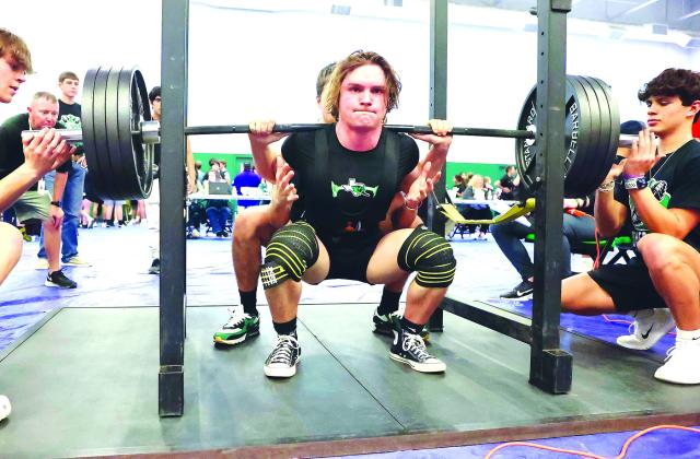 Bulldog lifter, Brady Rygaard finished in first place in his category with an 1,180 pound total. Rygaard posted a 415 squat, 300 bench, and 465 deadlift.
