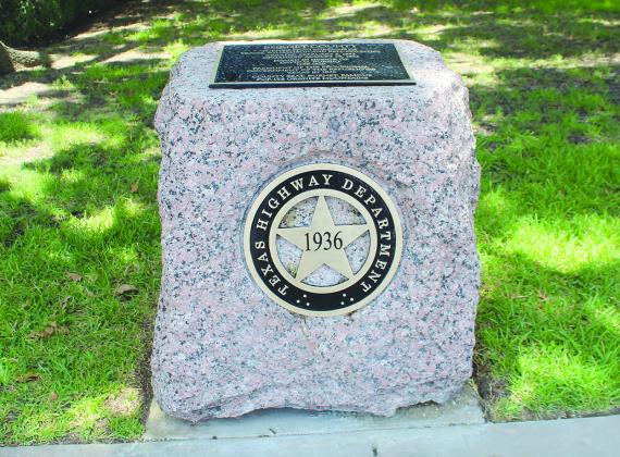 The Burnet County Historical Commission will rededicate the Texas Highway Department stone marker at the courthouse celebrating the birth of Texas. File photo