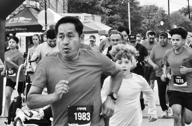 The 5K was well attended with runners of all ages.