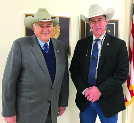 Burnet County Sheriff Calvin Boyd (right) was a guest of US Congressman John Carter (Dist. 31) at the State of the Union address on Feb. 7. Carter, who represents several Central Texas counties including Burnet County, is scheduled to introduce pro-law enforcement legislation. Contributed/US Congressman John Carter