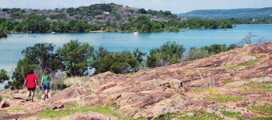 Many state parks, including Inks Lake State Park (pictured here) are hosting guided and selfguided hikes on New Year’s Day. Contributed/Texas Parks and Wildlife Department
