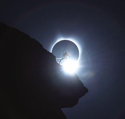 An image captured by Eddie Hrncir, an astronomer/planetary geologist of Star Party America, was captured during a total solar eclipse in August 2017 at Yellowstone National Park. The image resembles what residents in the Highland Lakes will see on April 8. Area officials are prepping for the influx of visitors. Contributed/Eddie Hrncir