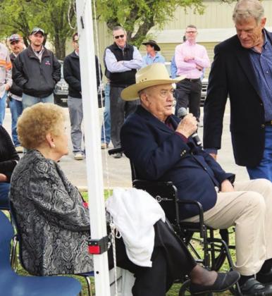 John W. Hoover thanked his community and Seton Highland Lakes for the appreciation shown towards him at the ribbon cutting ceremony for the newlyreconstructed John W. Hoover Parkway on April 3, 2019. The Burnet City Council voted in November 2017 to repave and rename a portion of County Road 340A in dedication to the philanthropist and businessman. File photos