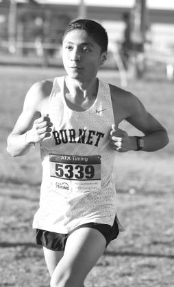 Bulldog runner, Victor Aviles, was Burnet’s top male runner at Regionals. He brought home silver with a 16:02.21 and earned an individual state ticket. Wayne Craig/Clear Memories