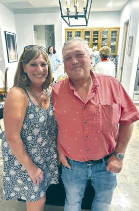 Burnet County Pct. 2 Justice of the Peace Lisa Whitehead and her husband, Eddie, added some good cheer to the Burnet County Republican August Summer Social.