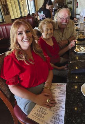 Burnet County Republican Women hosted a Wine Wednesday event in July to discuss political issues and mingle with fellow party supporters. Attendees included DeAnne Fisher, Gail Teegarden and Richard Creasy.