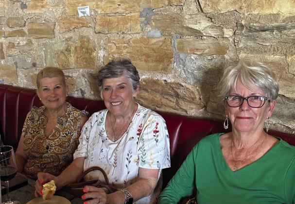 BCRW President and Campaign Activities Chairwoman Mary Jane Avery, BCRW Membership Chairwoman Janice Estill and Hospitality Chairwoman Carolyn Alexander were among attendees of the Wine Wednesday event in Marble Falls.