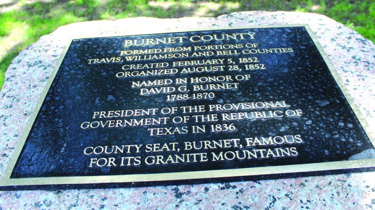 Soon, the Burnet County Historical Commission plans to rededicate the Texas Highway Department stone marker celebrating the birth of Texas. Photos by Raymond V. Whelan/Bulletin