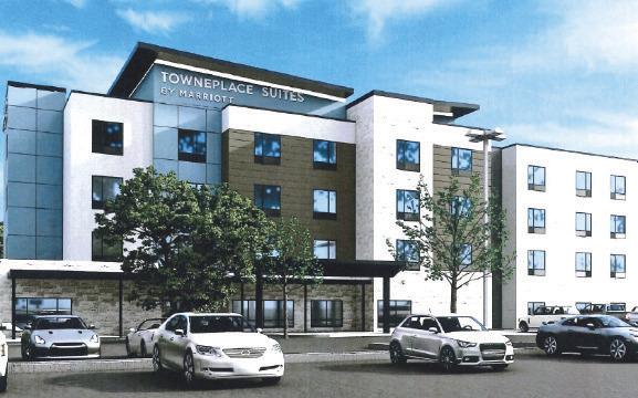 Contributed rendering A new Marriott Towneplace Suites will be built on property on U.S. Hwy. 281 near the airport.