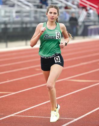 Varsity Lady Bulldog, Asah Roy, placed fourth in both the 1600 and 3200 meter runs at her first track meet of the season.